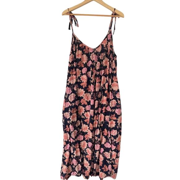 Old Navy Spaghetti Strap Womens Floral Maxi Sundress Size XL - Picture 4 of 11